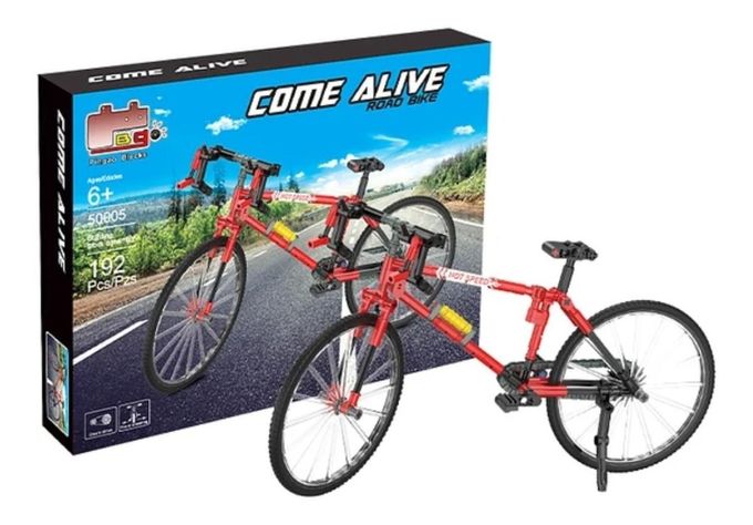 Set Juguete Bicicleta Roja Hot Speed Escala Para Armar-0