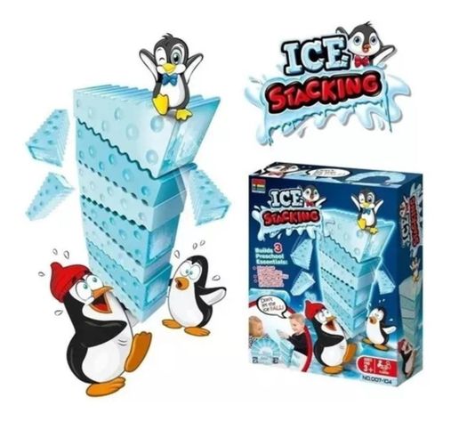 Juego De Mesa Apilar Cubos De Hielo Con Pinguinos Staking-0