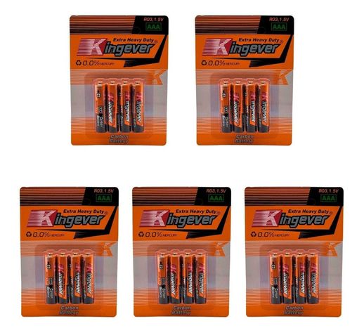 Pack Pilas Triple Aaa Kingever 20 Unidades-0