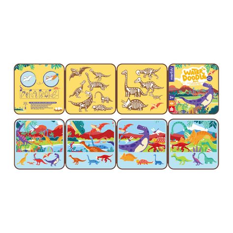Cuentos Pintar con Agua Dinosaurios-2