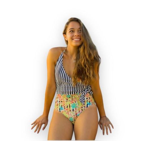 Traje de Baño Mujer Ac Mare con lazo-0
