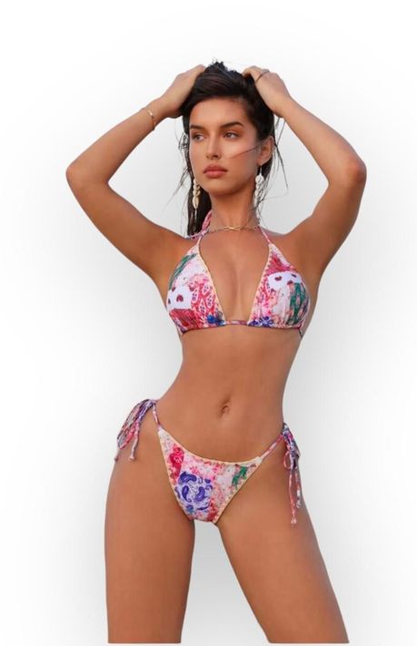 Traje de Baño Mujer Estampado Paisley-0