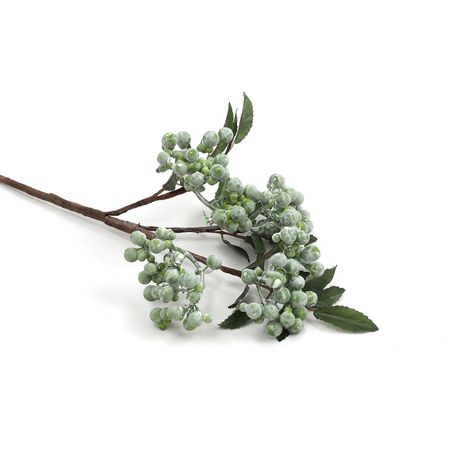 Berry verde flor seda artificial 50 cm-1