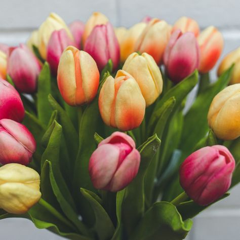 Tulipan Amarillo Flor Artificial by Le Bouquet 48 cm-7
