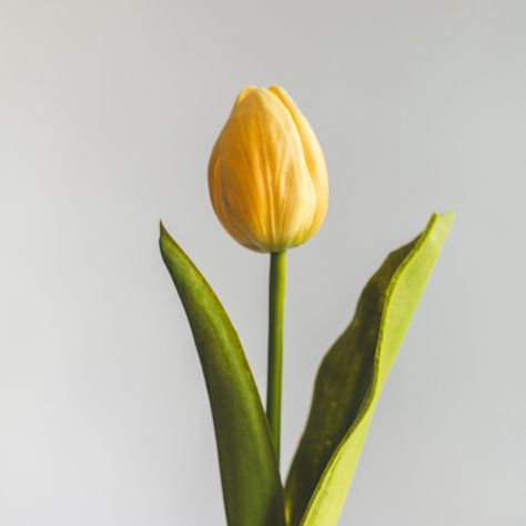 Tulipan Amarillo Flor Artificial by Le Bouquet 48 cm-1