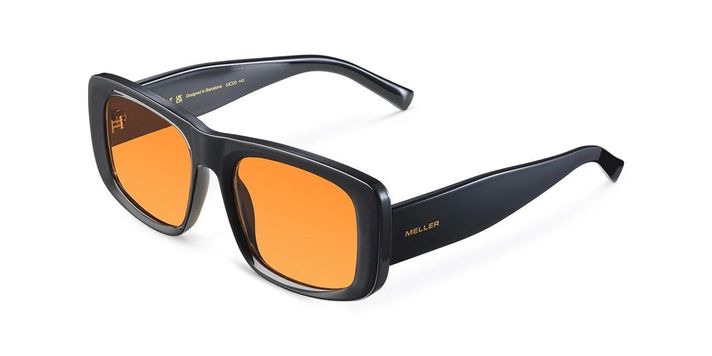 Lentes de Sol Meller Polarizados - DELU BLACK ORANGE-1