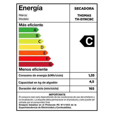 Secadora de Ropa FamilyExpert Thomas 11Kg TH-D11KCB-4