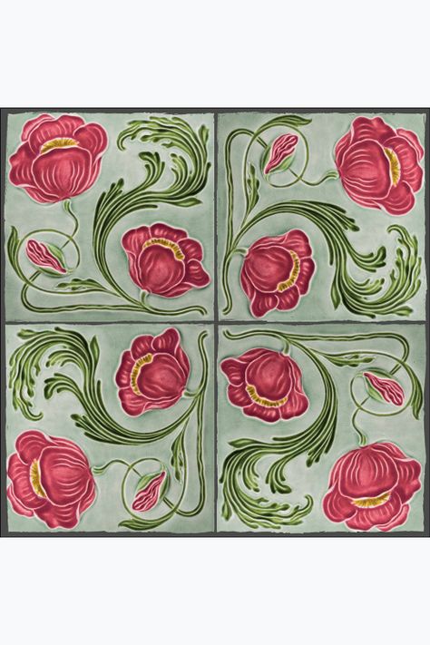 Baldosa Autoadhesiva RED POPPY-0