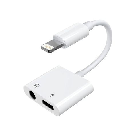 Adaptador Lightning Cargador Y Auxiliar Jack 3.5mm Ezra-1