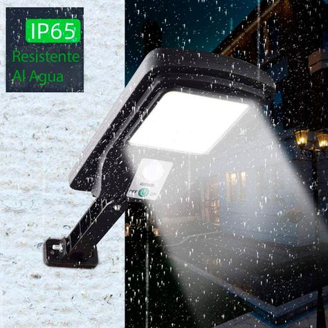 Pack 4 Foco Solar Led Exterior Con Sensor De Movimiento Ip65-7