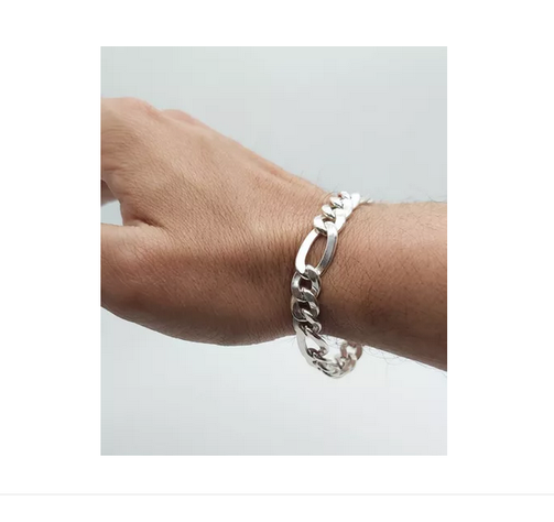 Pulsera Hombre Cartier Plata 925 - 1 Cm Vaciada-1