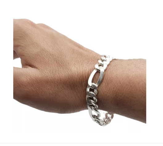 Pulsera Hombre Cartier Plata 925 - 1 Cm Vaciada-0