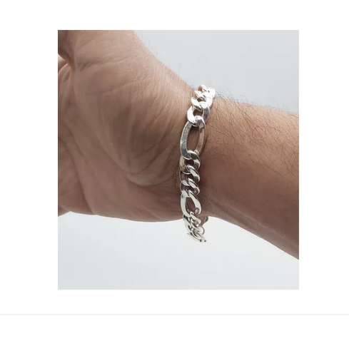 Pulsera Hombre Cartier Plata 925 - 1 Cm Vaciada-4