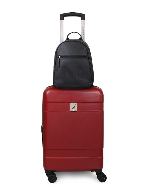 Pack Maleta cabina S (10 Kg) Bora Rojo + Mochila Malik Negro-0