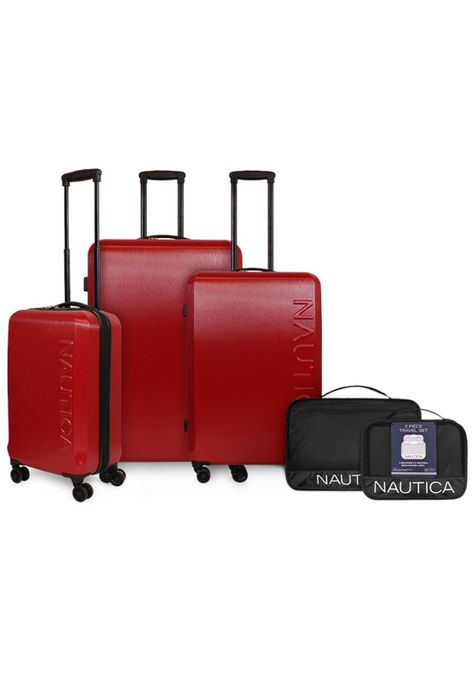 Set Nautica 3 Maletas Victory roja S+M+L + Organizador-0