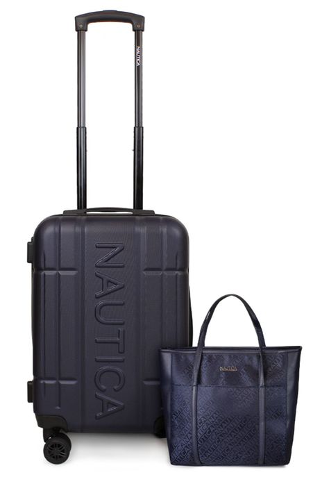 Pack Nautica Maleta cabina Amsterdam + Cartera Leeway azul-0