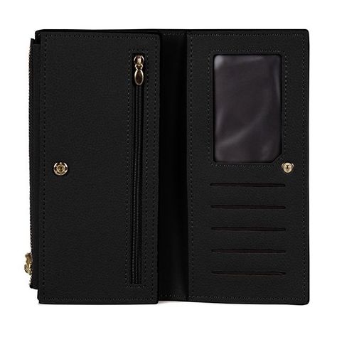 Pack 2 Billeteras de mujer Delia Negro y Taupe-1