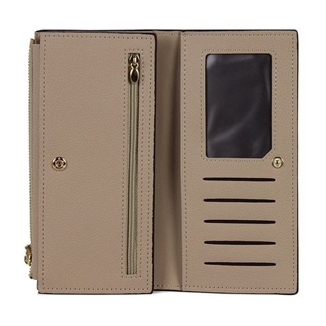 Pack 2 Billeteras de mujer Delia Negro y Taupe-4