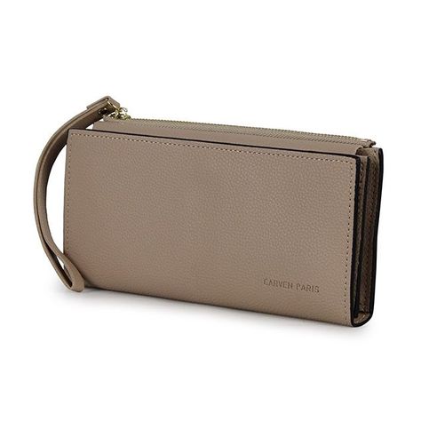 Pack 2 Billeteras de mujer Delia Negro y Taupe-6