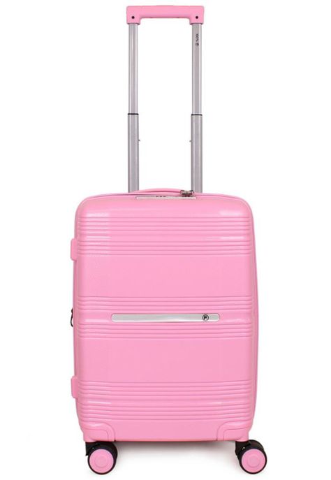 Maleta de cabina con usb CHIC rosada F la Maleta de Chile-0