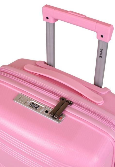 Maleta de cabina con usb CHIC rosada F la Maleta de Chile-5