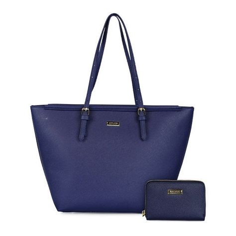 Pack Cartera Tempo + Billetera Trifold Azul-0