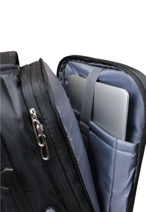 Mochila Viral negra con usb Swiss Bag-2