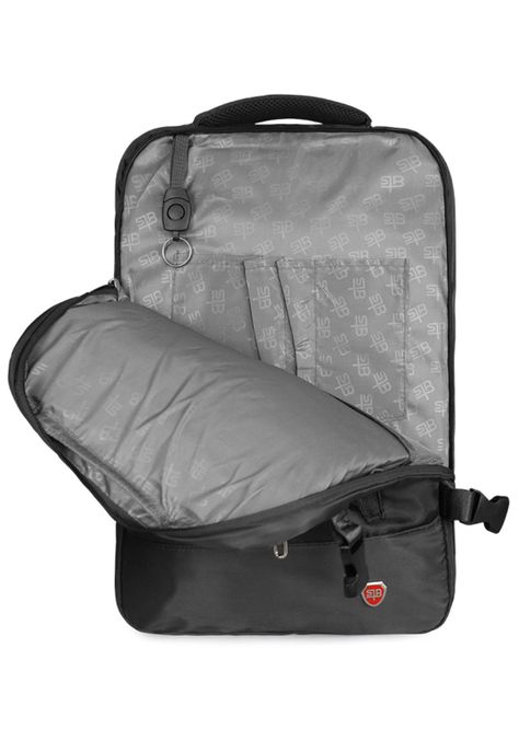 Mochila Viral negra con usb Swiss Bag-3