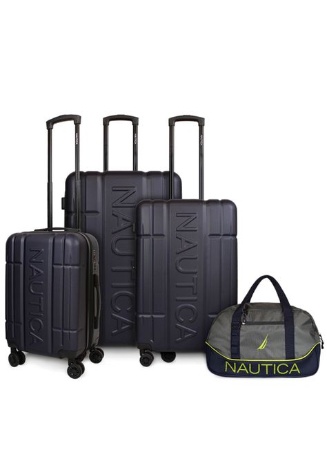Set 3 Maletas Amsterdam S+M+L + Bolso Mannar gris Nautica-0