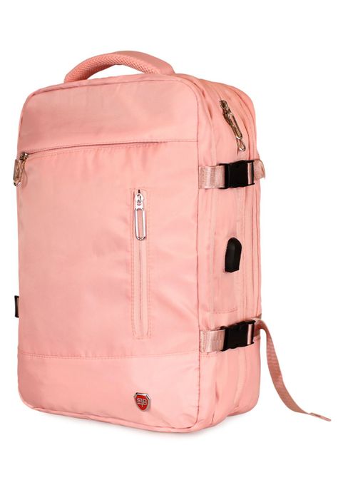 Mochila Viral rosada con usb Swiss Bag-1