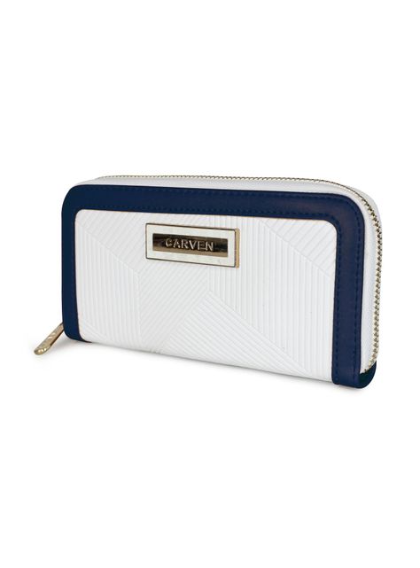 Billetera Greta Blanco - Azul-1