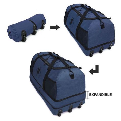 Bolso XL Goliat Azul + Candado-2