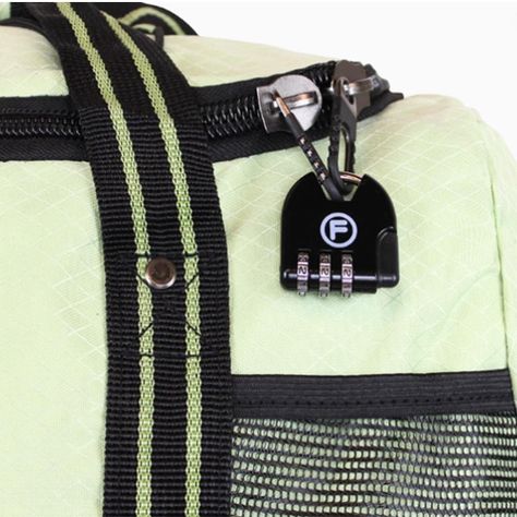 Bolso tipo mochila con ruedas Challenger Verde + Candado-1