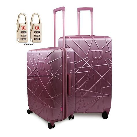 Pack 2 maletas M+L East coast Rosa-0