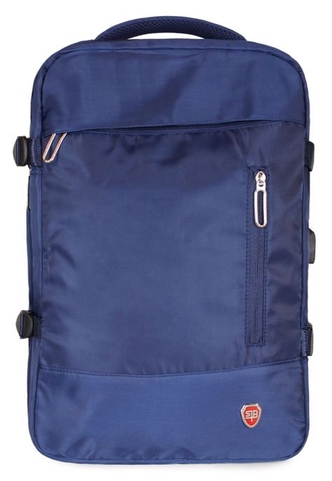 Mochila Viral azul con usb Swiss Bag-0