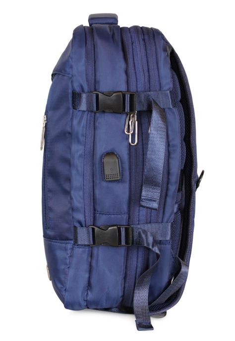 Mochila Viral azul con usb Swiss Bag-6