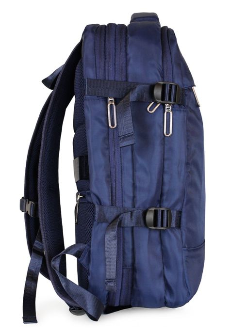Mochila Viral azul con usb Swiss Bag-8