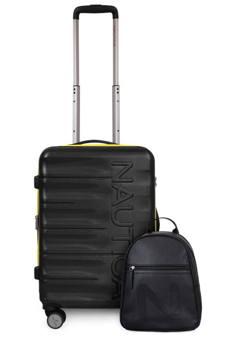 Pack Nautica Maleta cabina Ibiza negra 10kg + Mochila Malik-0