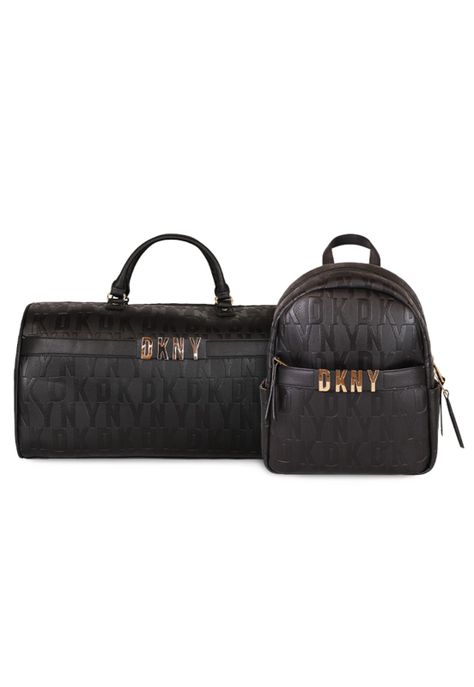 PACK DKNY Bolso + Mochila IMPRESSIONIST negro Donna Karan-0