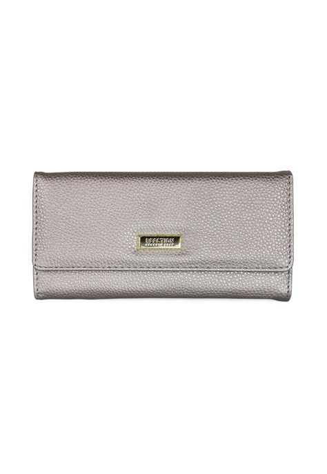 Pack Billetera Fidelia gris + Pañuelo Oni blanco Kenneth Cole-2