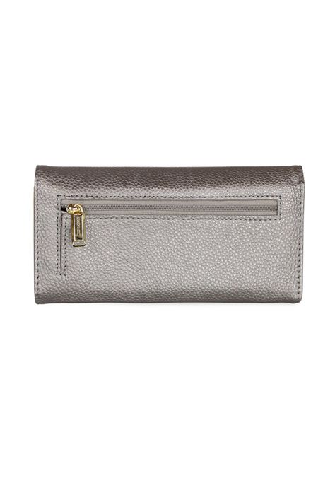 Pack Billetera Fidelia gris + Pañuelo Oni blanco Kenneth Cole-4