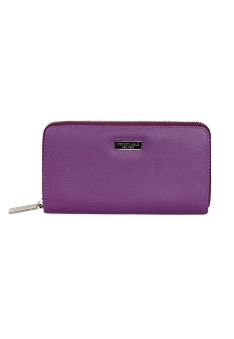 Billetera mujer Bessie morada Kenneth Cole-0