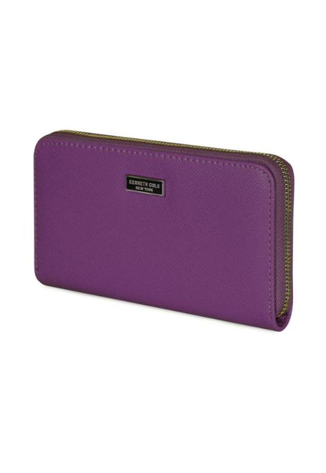 Billetera mujer Bessie morada Kenneth Cole-1