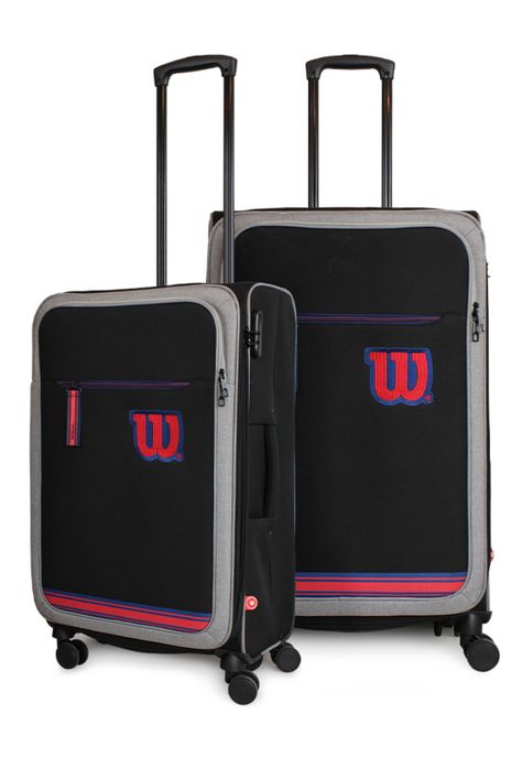 Pack 2 maletas de tela Wilson M+L Sporting negra 20y23k-0