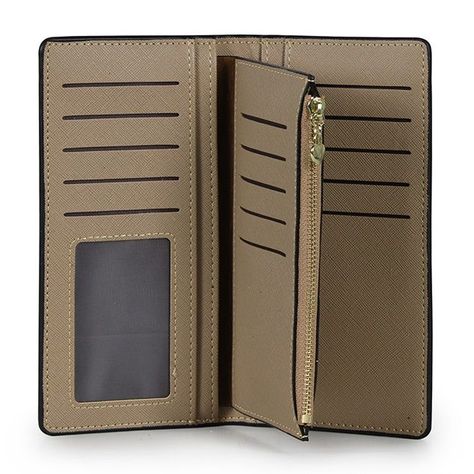 Pack 2 Billeteras de mujer Vesta Negro y Taupe-4