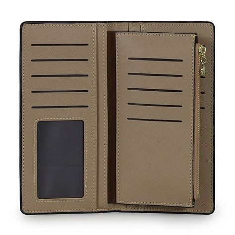 Pack 2 Billeteras de mujer Vesta Negro y Taupe-5