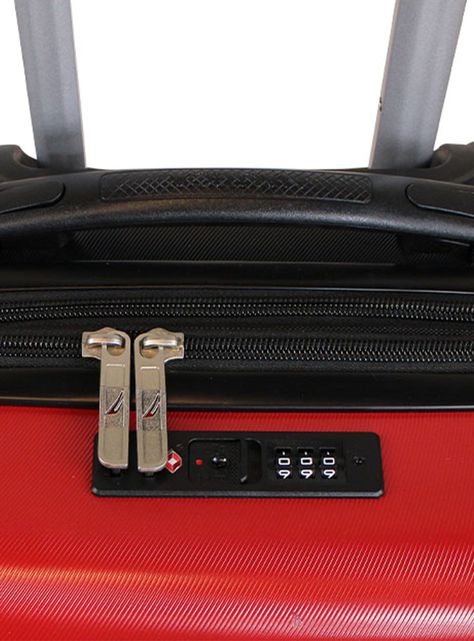 Set 3 Maletas S+M+L Bora Rojo + Mochila Malik Negro-3