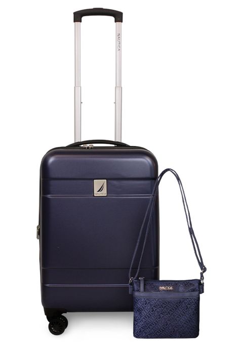 Pack Maleta cabina Bora 10kg azul + Cartera Leeway Nautica-0