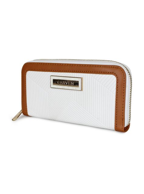 Billetera Greta Blanco - Café Claro-1