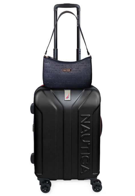 Pack Maleta cabina Prime negra 10k+ Cartera azul Nautica-0